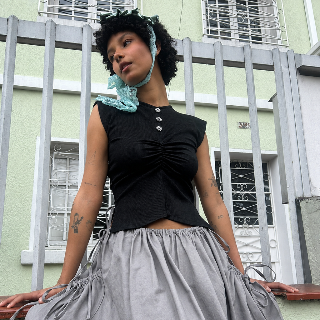 Mantel blouse Noir