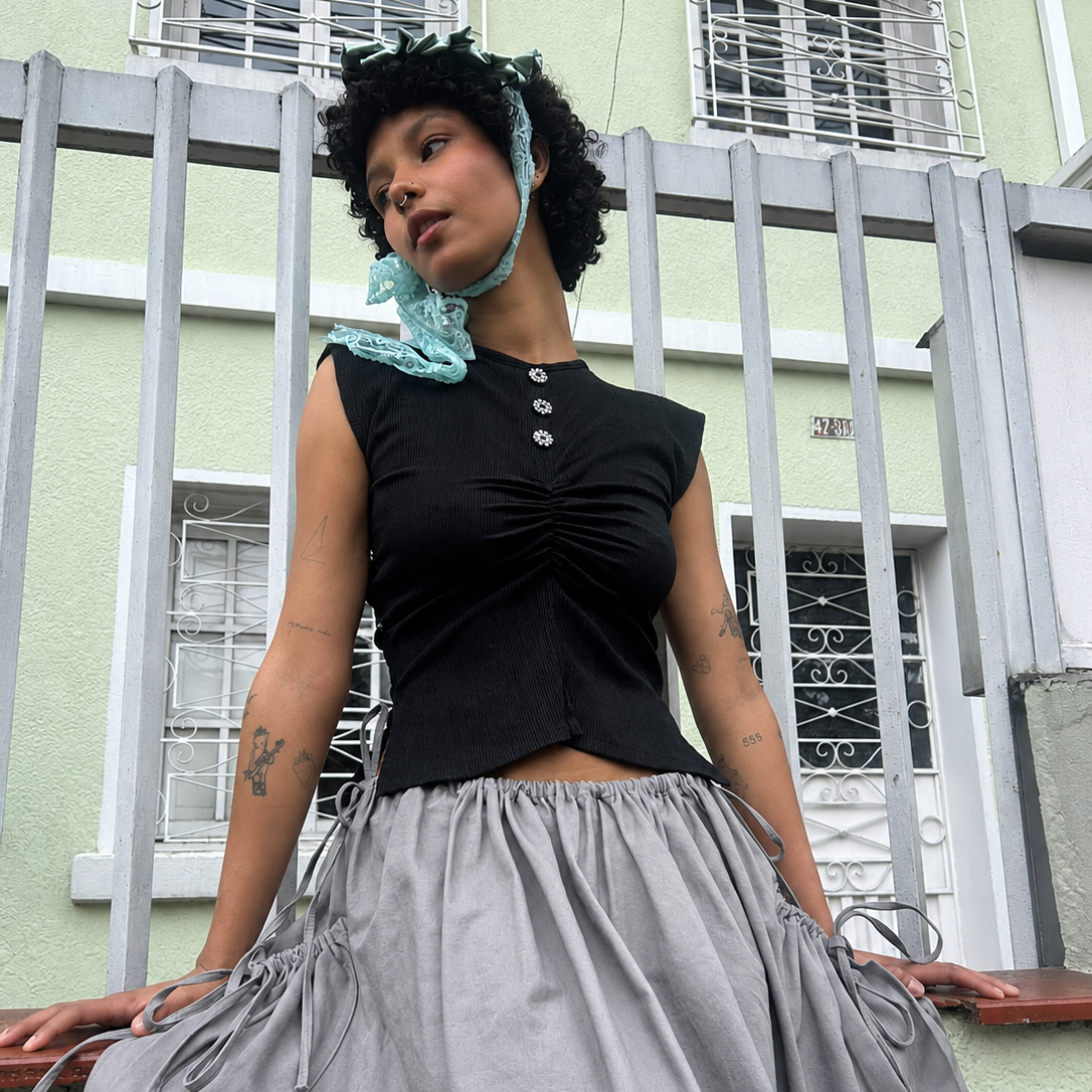 Mantel blouse Noir
